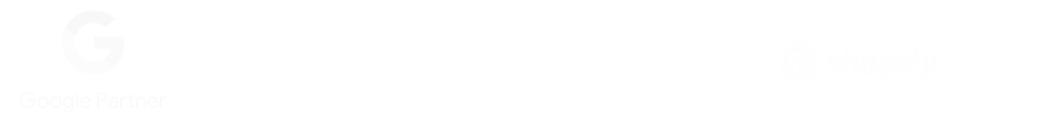 Google Partner, Meta Business Partner, TikTok Marketing Partner y Shopify Partner